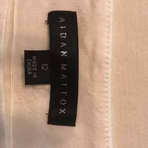 Aidan Mattox White Dress Size 12